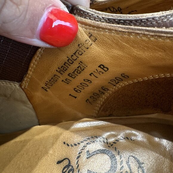 Lucchese Charlie Horse Women's Mules 7.5 B Western Brown Leather - Picture 10 of 10